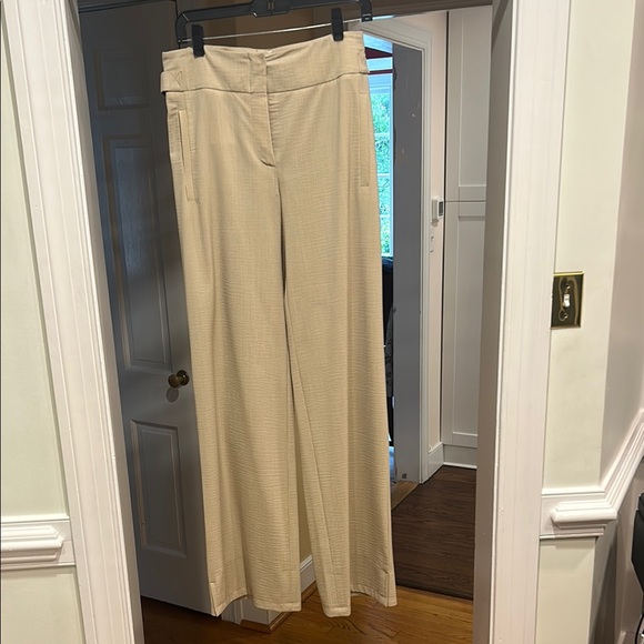Rene Lezard Beige Wide Leg Pants